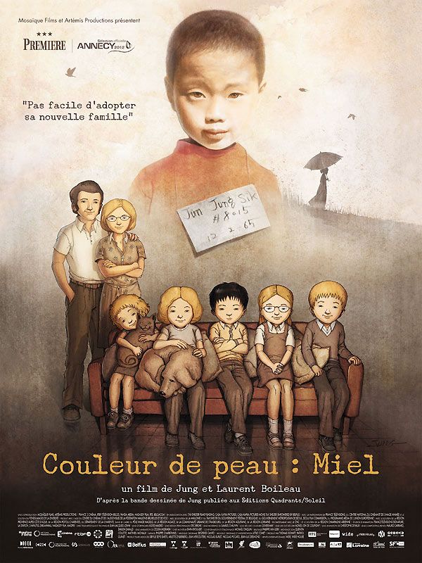 Couleur de peau : Miel, long-métrage documentaire animé de Laurent Boileau et Jung Henin, avec la participation d'Amopix