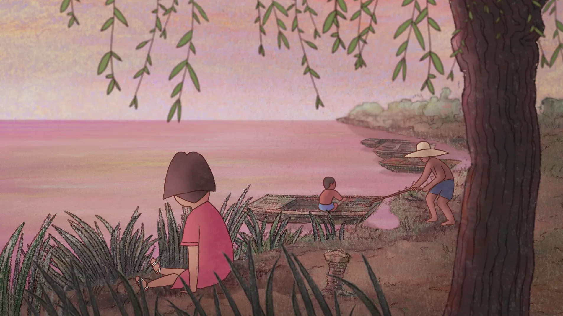 Dans la rivière, court-métrage d'animation de Weijia Ma, avec la participation d'Amopix