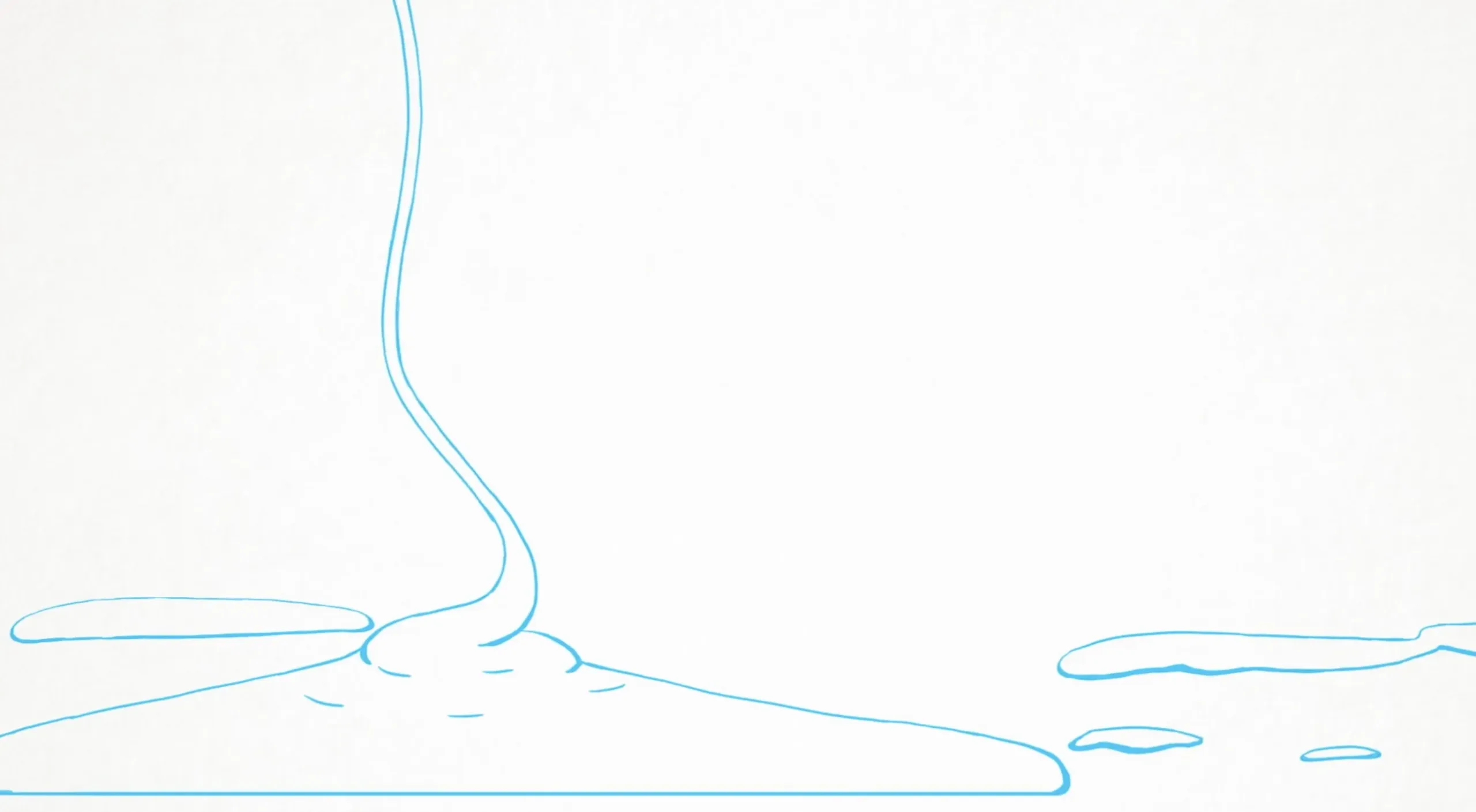 Illustration graphique en ligne bleue, web-série Sculptures d'Olivia Benveniste par Amopix