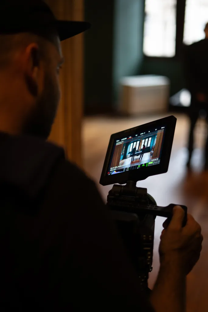 Prise de vue réelle pour un tournage pour un film institutionnel pour les Musées de Strasbourg