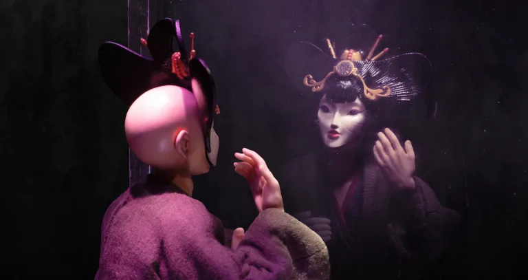 Kabuki, court-métrage d'animation en stop-motion de Tiago Minamisawa, avec la participation d'Amopix