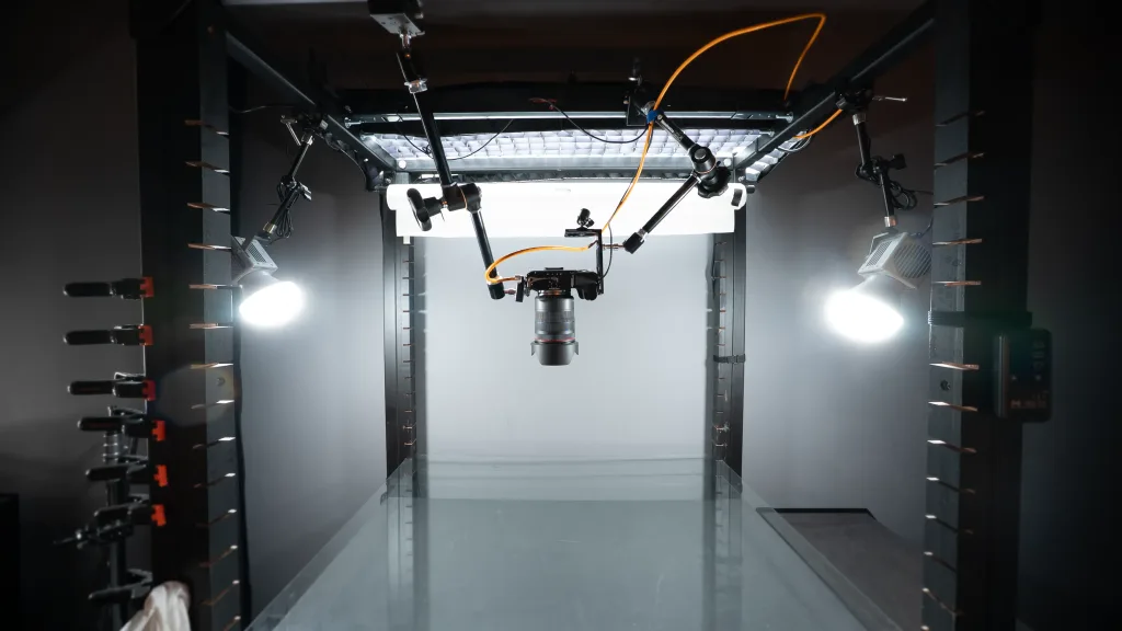 Dispositif pour photogrammétrie pour de l'animation 2D traditionnelle sur banc-titre à Amopix Strasbourg